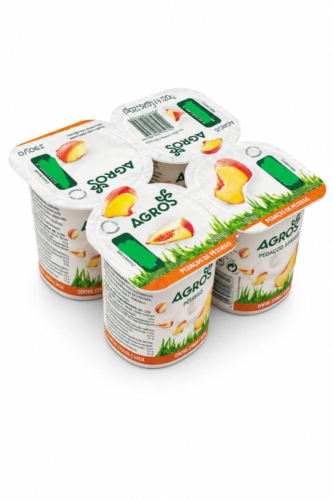 IOGURTE C/ PEDAÇOS PESSEGO *AGROS*