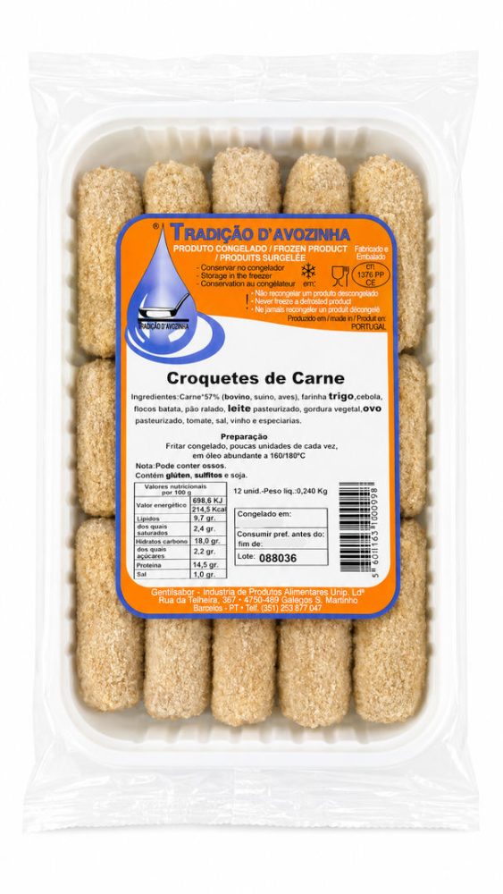 CROQUETES DE CARNE 12X12 UNI AVOZINHA