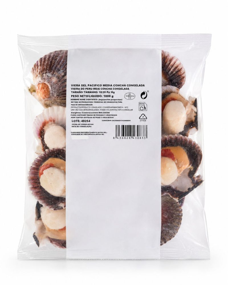 VIEIRA 10/20 PACIF. M/CONCHA SACO 1kg