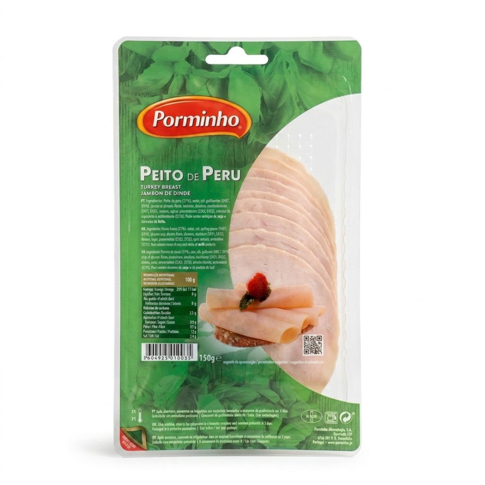PEITO PERU FATIADO (cx.8x150gr) - PORMINHO