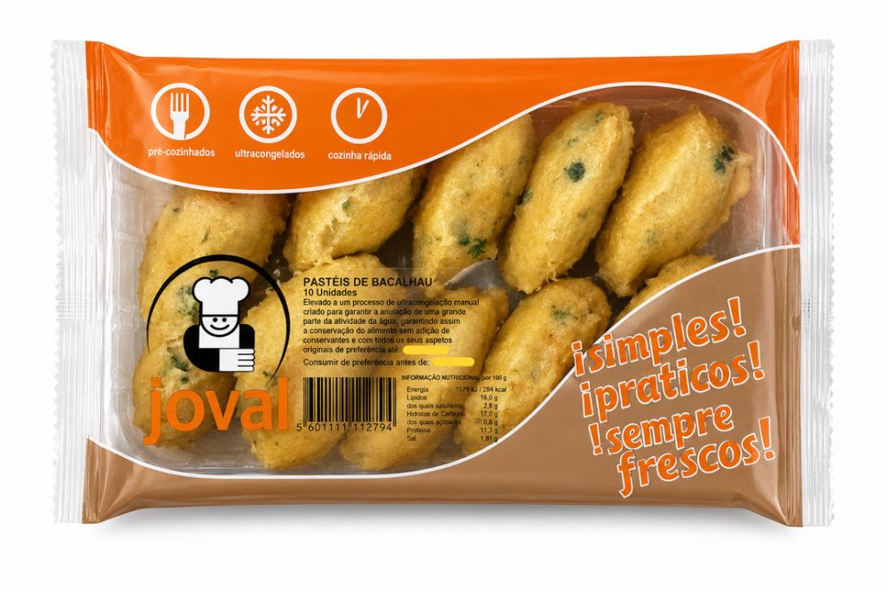 PASTEIS DE BACALHAU (cx.12cov.X10un) - JOVAL