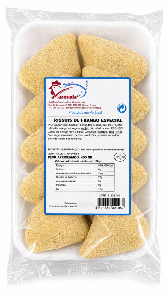 RISSOIS FRANGO ESPECIAL (cx.6cov.) AVIARMADA