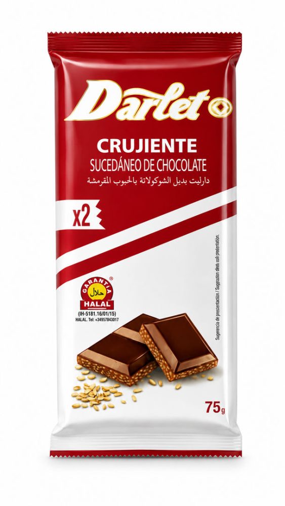 CHOCOL. DARLET ARROZ  TUFADO(cx. 28pack X 2un X 75gr)