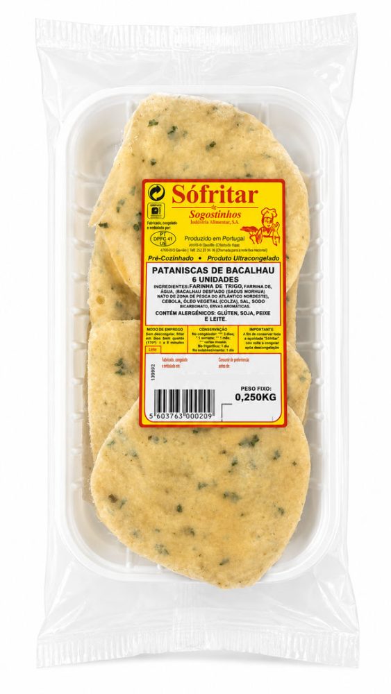 PATANISCAS DE BACALHAU COV.6UN *SOFRITAR*