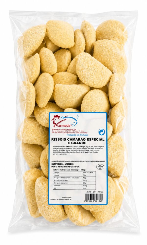 RISSOIS CAMARAO ESP. SACO (cx.3sc X 50un) -