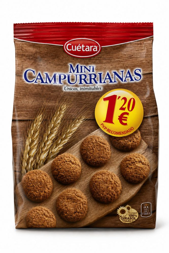 BOLACHA MINI CAMPURRIANAS (cx.6x260gr) CUETARA