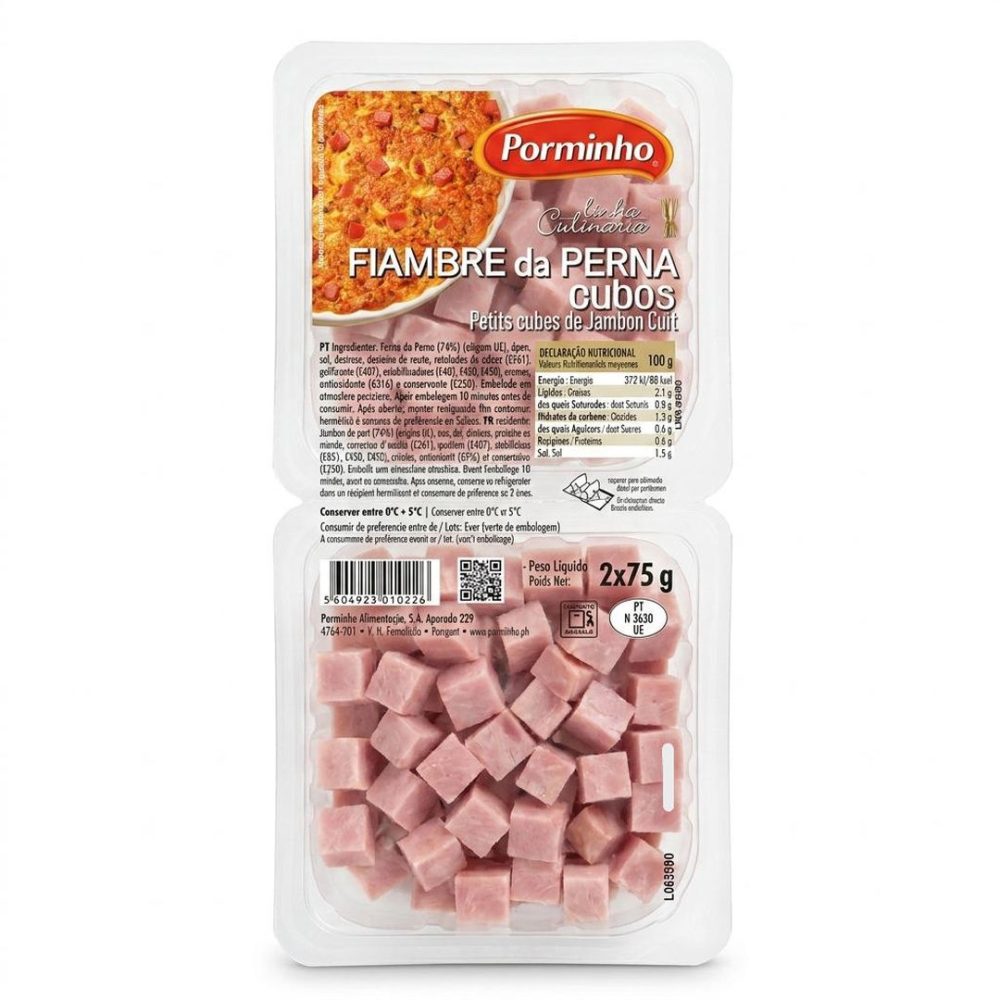 FIAMBRE PERNA CUBOS EMB.2X75gr (cx.12x150gr) -