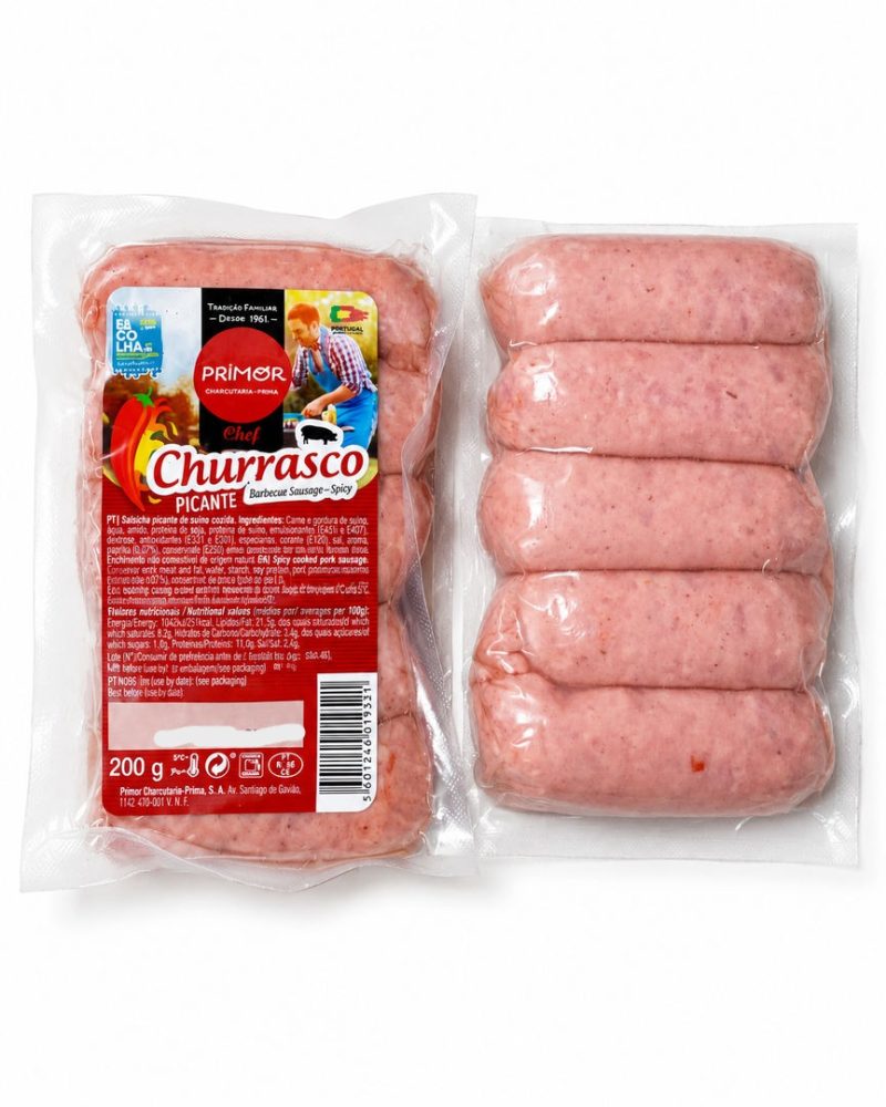 CRIOLO / SALSICHA CHURRASCO PICANTE CX:15x200GR