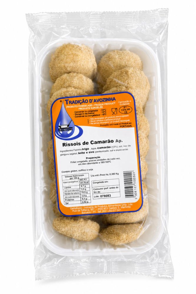 RISSOIS CAMARAO APERITIVO 12X20 UNI AVOZINHA