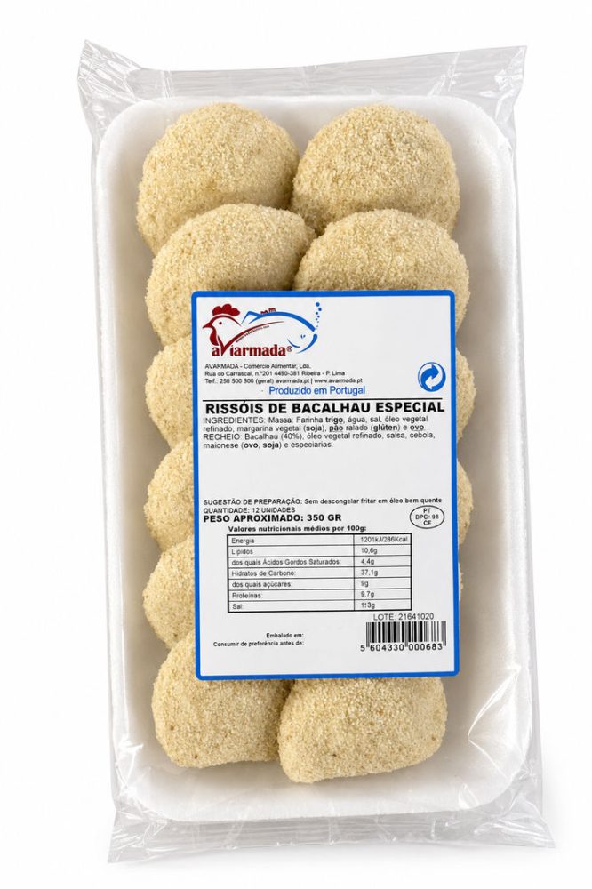 RISSOIS BACALHAU ESPECIAL (cx.6 cov) AVIARMADA