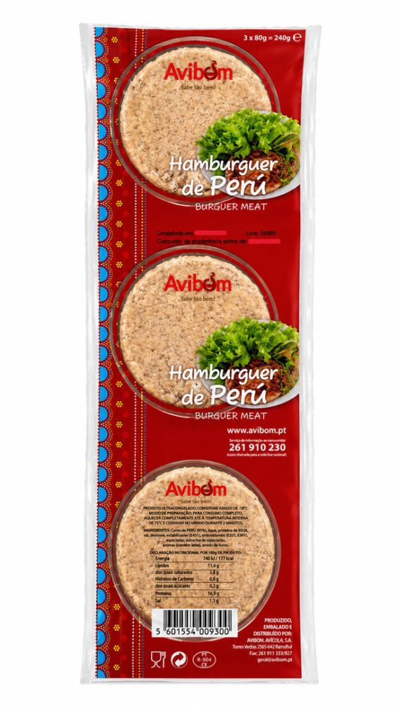 HAMBURGUER PERU 80gr CONG. (cx.14 tiras X3un x