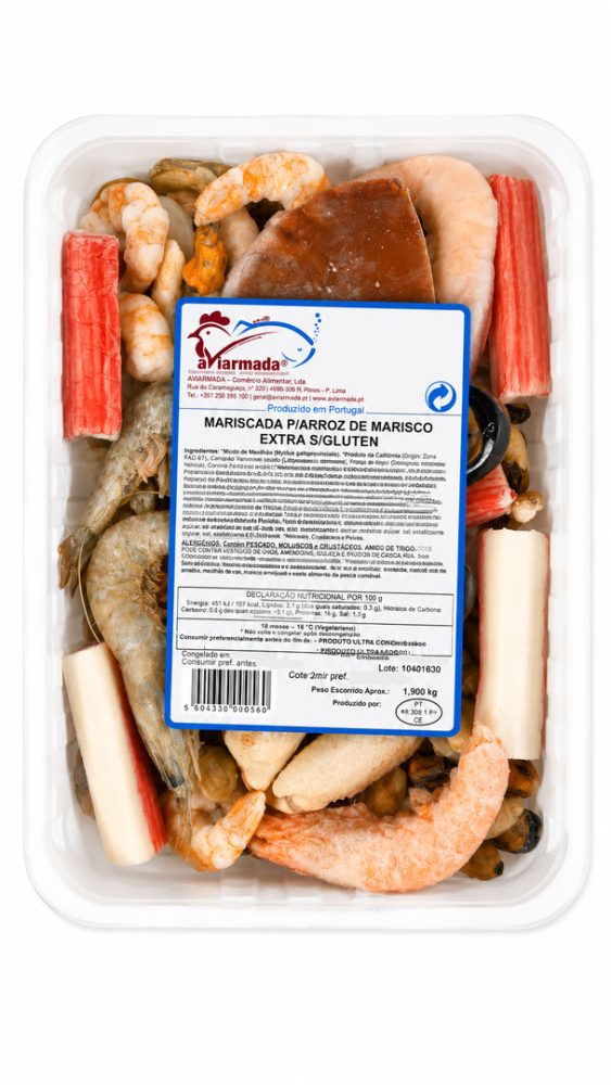 MARISCADA EXTRA S/ GLUTEN COV. CX.6X900gr  * AVIARMADA*