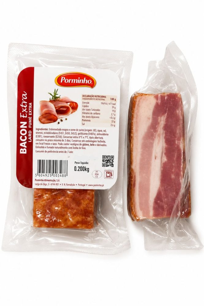 BACON EXTRA NACOS 200GR P.FX. CX:20 UN - PORMINHO