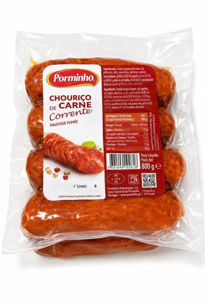 CHOURIÇO COLORAU EMB. 800gr (cx6un) - PORMINHO