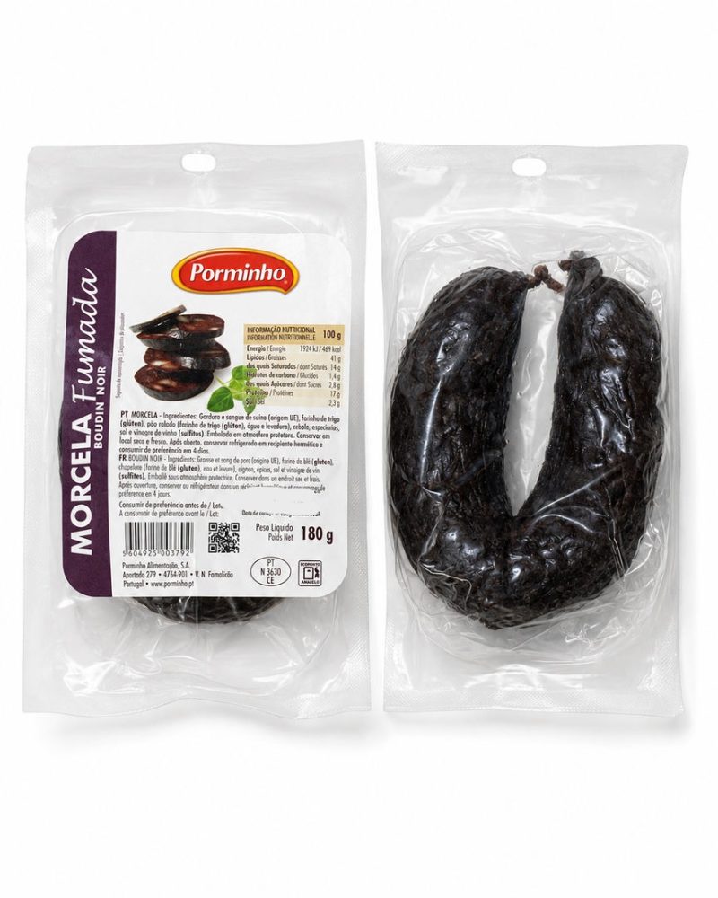 MORCELA FUMADA 1X1 (CX 15X180 GR) PORMINHO