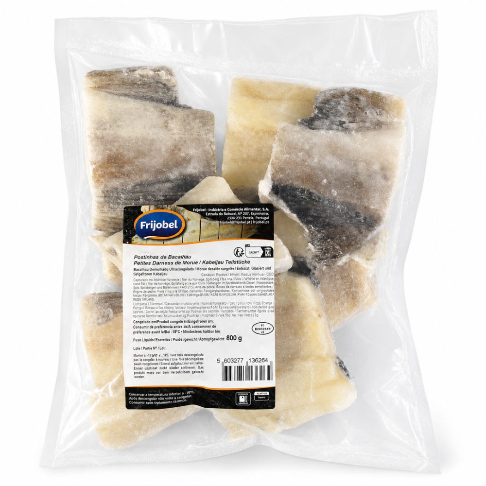 BAC. POSTINHAS BACALHAU (cx:6scx800gr P.L.E.)