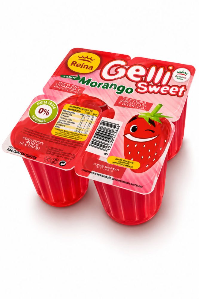 GELATINA MORANGO CX 12X4X100GR