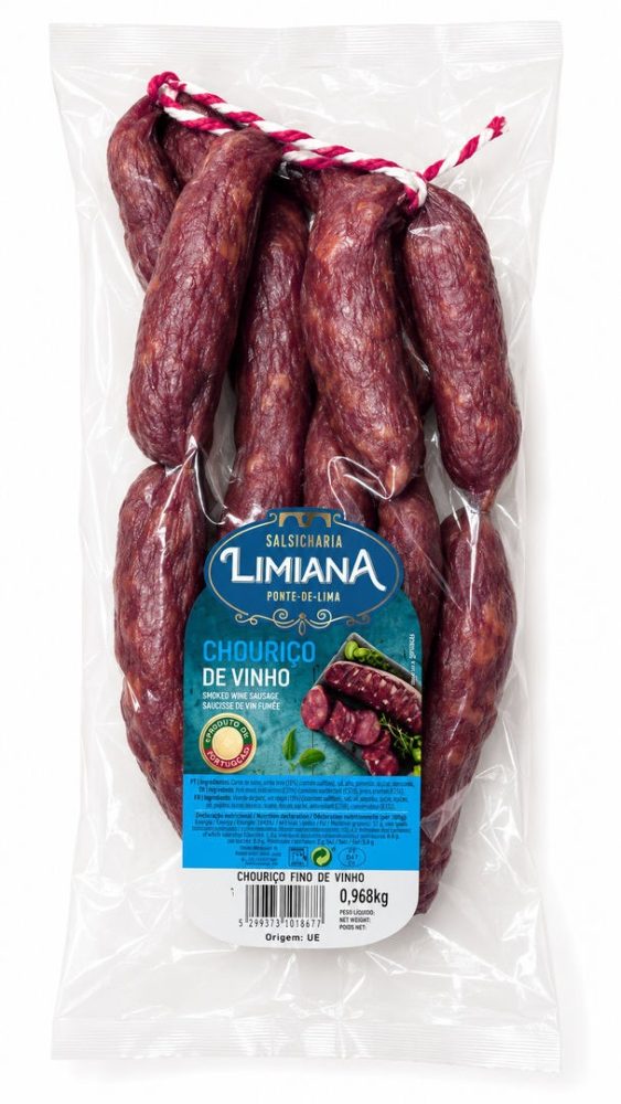 CHOURIÇO VINHO FINO (cx.4sacos X +-1.5kg) LIMIANA