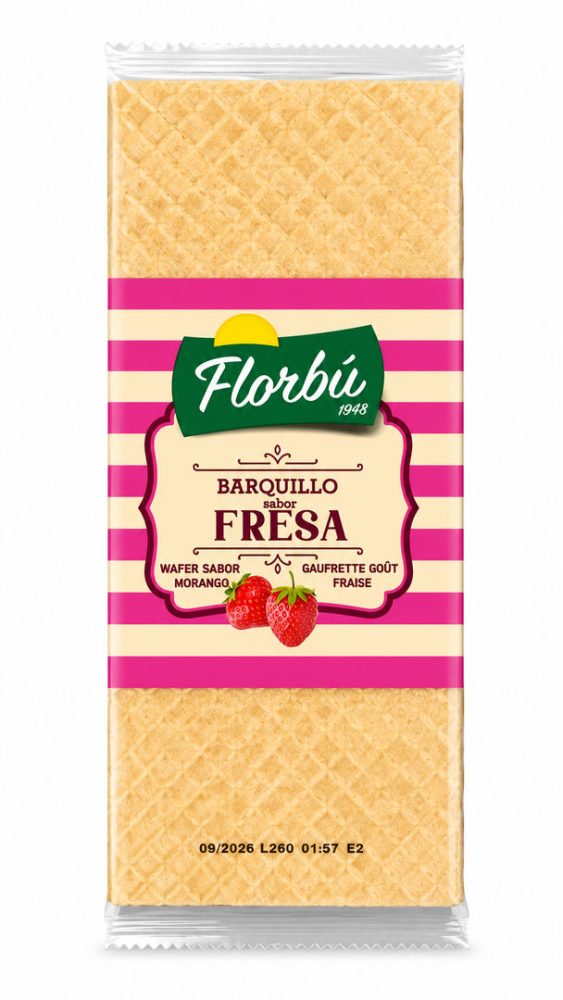 EURO - BARQUILLO / WAFER MORANGO (CX:14x200gr) FLORBU