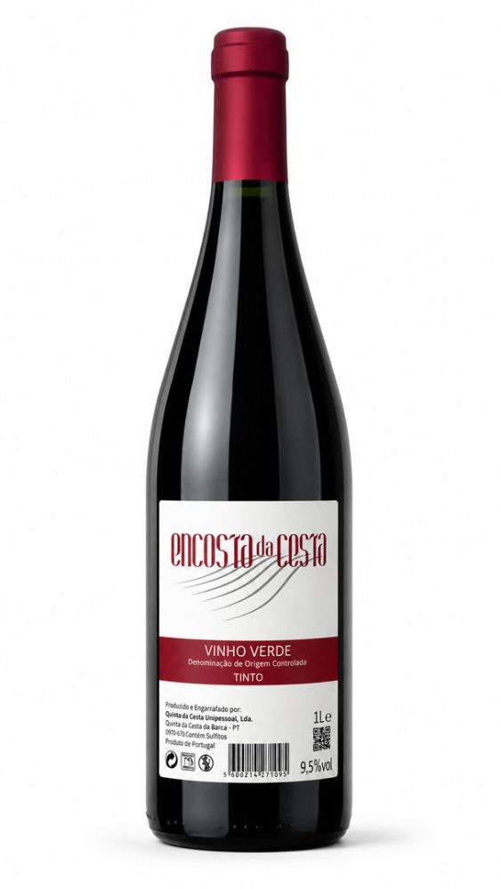VINHO TINTO GARRAFA LITRO (cx.12 UN) - ENC. CESTA