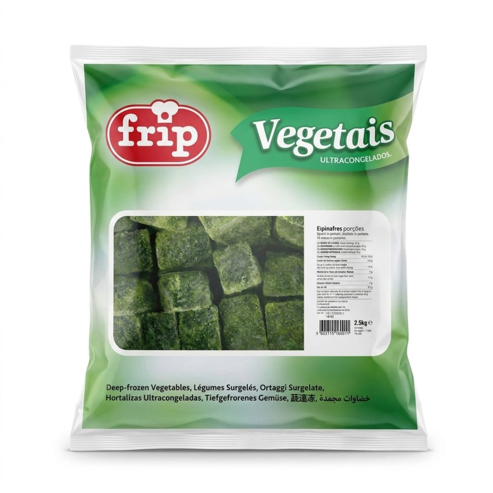 ESPINAFRE FOLHA (PORÇOES) (CX:4sc. X 2.5kg) - FRIP