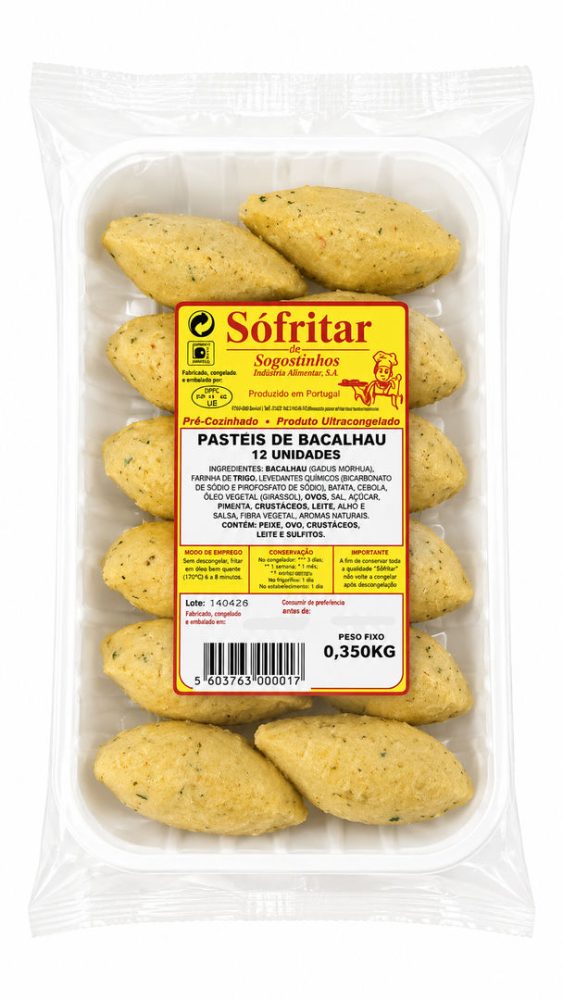 PASTEIS BACALHAU (cx:10cov X 12un) - SOFRITAR