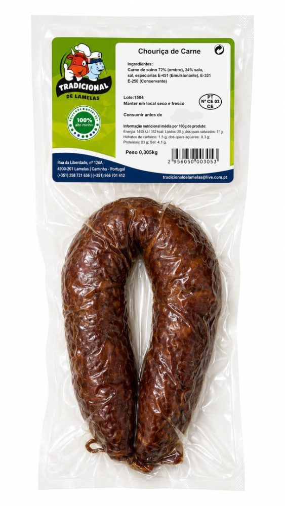 CHOURIÇO CARNE 1X1 *LANHELAS*