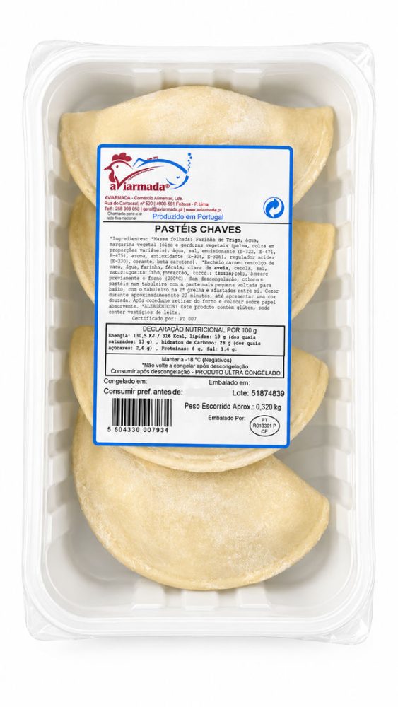 PASTEIS CHAVES ESPECIAL (cx:6cv X 320gr) AVIARMADA